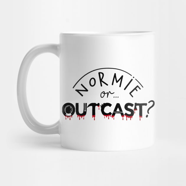 WEDNESDAY ADDAMS NETFLIX - NORMIE or OUTCAST ? black by kooldsignsflix@gmail.com